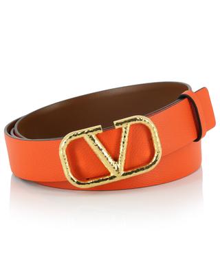 VLogo Signature reversible belt in leather VALENTINO