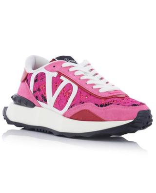 Lacerunner low-top lace and leather lace-up sneakers VALENTINO