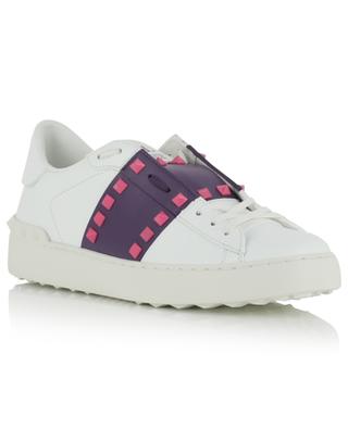 Rockstud Untitled 11. studded low-top leather sneakers VALENTINO
