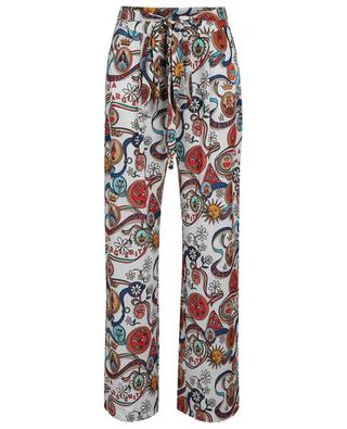 Printed straight trousers ALESSANDRO ENRIQUEZ