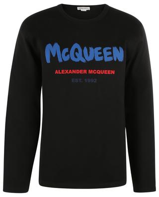 T-shirt à manches longues McQueen Graffiti ALEXANDER MC QUEEN