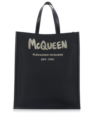 Sac cabas en nylon et cuir McQueen Grafitti Edge N/S ALEXANDER MC QUEEN