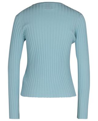 Fitted cotton and silk fine knit jumper ALLUDE