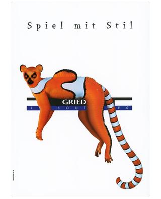 Werbeplakat Lemur Spiel mit Stil BONGENIE GRIEDER