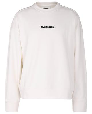 Sweat-shirt à col rond en coton bio imprimé logo Jil Sander+ JIL SANDER