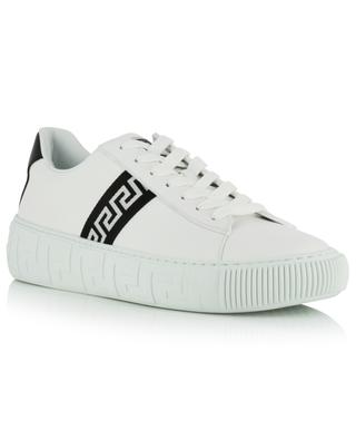 Greca low-top lace-up sneakers in leather VERSACE