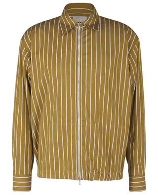 Striped zip-up shirt jacket PT TORINO COLLECTION
