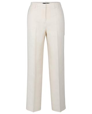 Ylvi cotton and linen straight-leg trousers SLY 010