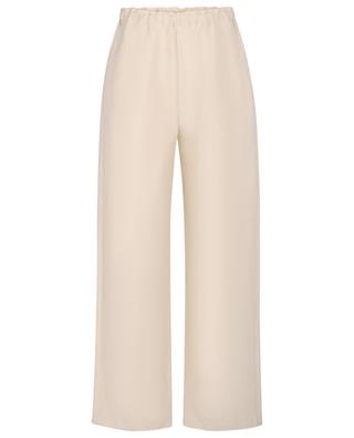 Loose carrot trousers in linen stretch TOTÊME