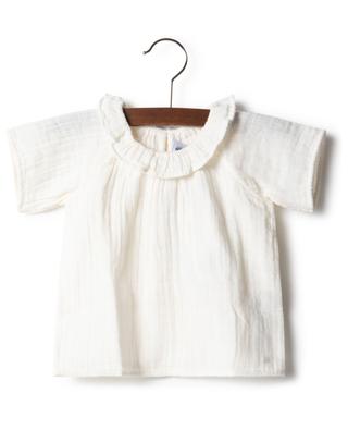 Baby blouse in organic cotton gauze PETIT BATEAU