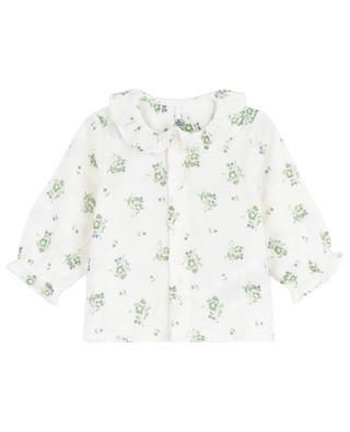 Baby floral organic cotton gauze blouse PETIT BATEAU