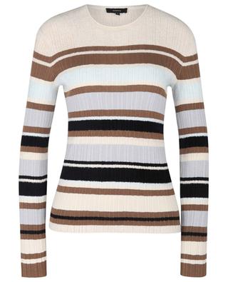 Striped fitted wool blend jumper THEORY