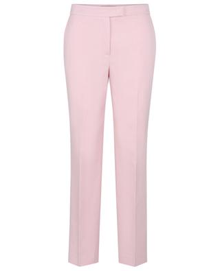 Cotton and linen straight leg trousers TWINSET