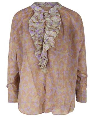 Frill long-sleeved linen blouse YVONNE S