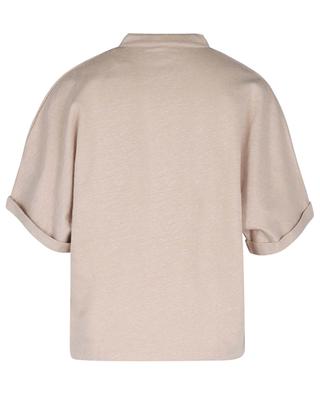 Short-sleeved slit collar T-shirt MAJESTIC FILATURES