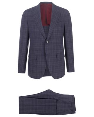 Aida Drop 8 C checked wool suit CARUSO