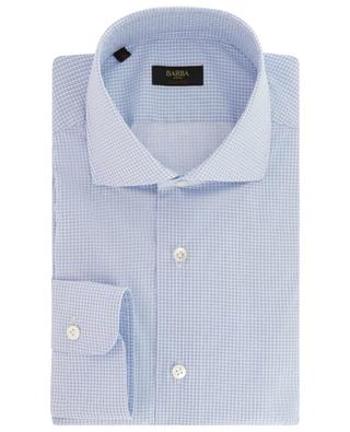 Patterned cotton long-sleeved shirt BARBA