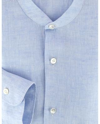 Mandarin collar cotton long-sleeved shirt BARBA