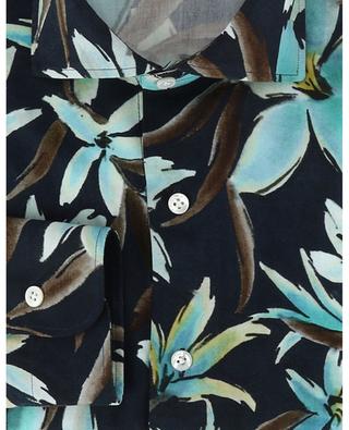 Langärmliges Hemd aus Viskose mit exotischem Blütenprint BARBA