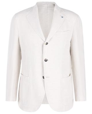 Lizzano single-breasted linen blazer GIAMPAOLO