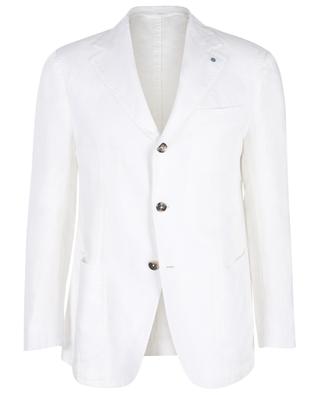 Lizzano single-breasted linen blazer GIAMPAOLO