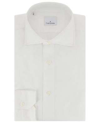 Long-sleeved monochrome poplin shirt GIAMPAOLO