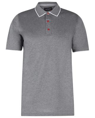 Cotton short-sleeved polo shirt with contrasting collar KITON