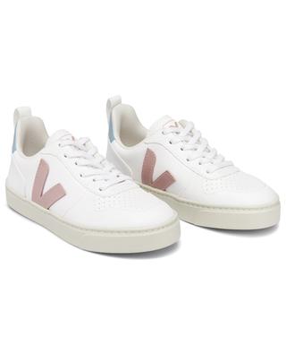 V10 girls' low-top coated cotton sneakers VEJA