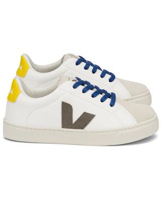 Esplar low-to lace-up leather sneakers for boys VEJA