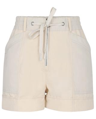 Crinkle effect technical fabric high-rise shorts MONCLER
