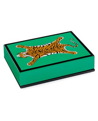 Dekorative lackierte Schachtel für Spielkarten Tiger JONATHAN ADLER