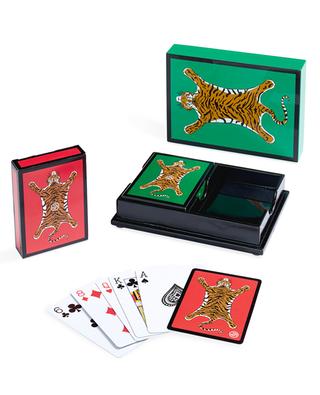 Boîte laquée pour jeu de cartes Tiger JONATHAN ADLER