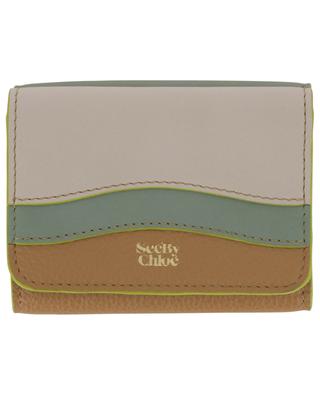 Kleine Brieftasche aus dreifarbigem Leder Layers SEE BY CHLOE