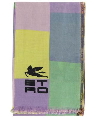 Square patterned jacquard scarf ETRO