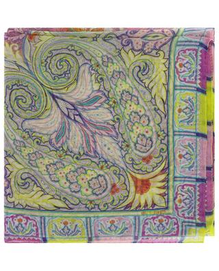 Bombay pop cashmere print chiffon shawl ETRO