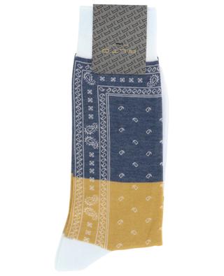 Chaussettes motif bandana tricolore Yuri ALTO MILANO