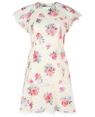 Mini robe fleurie ornée de broderies anglaises TWINSET