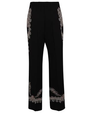 Wide-leg high-rise trousers with paisley print ETRO
