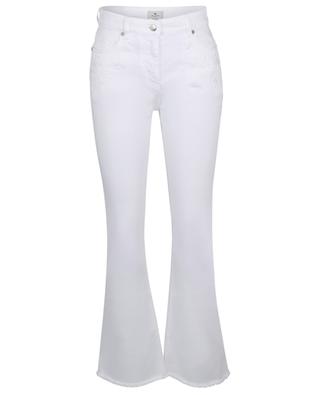 Flower embroidered straight-leg jeans ETRO