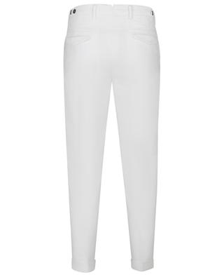 Cotton and linen stretch tapered trouser B SETTECENTO