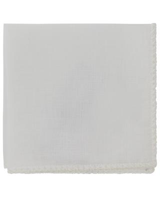 White cotton pocket square ROSI COLLECTION