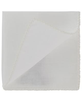 White cotton pocket square ROSI COLLECTION