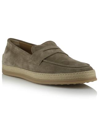 Espadrille spirit suede loafers TOD'S