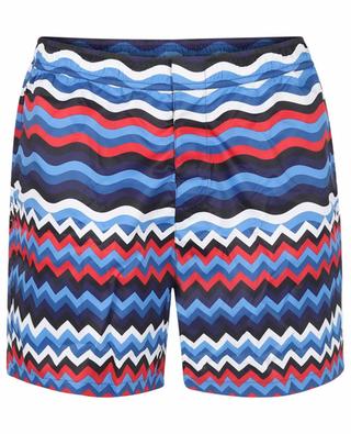 Multicolour zigzag patterned swim shorts MISSONI