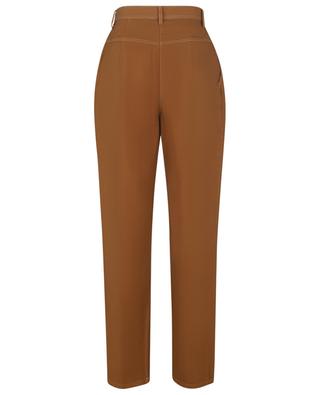 High-rise straight leg front pleat trousers FORTE FORTE