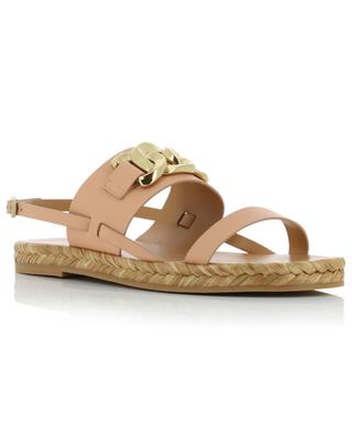 Leather flat sandals TOD'S