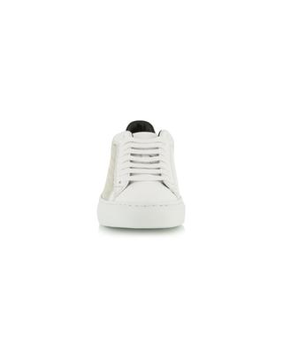 Smooth leather and bead low-top sneakers FABIANA FILIPPI
