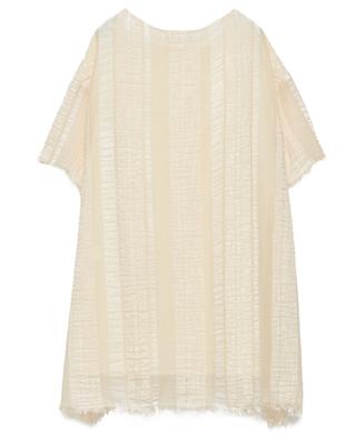 A-line mini dress in striped cotton blend FABIANA FILIPPI