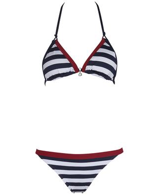 Bluco Navy striped triangle bikini BANANA MOON