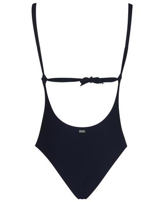 Odalis Romeo textures Lycra V-neck swim suit BANANA MOON